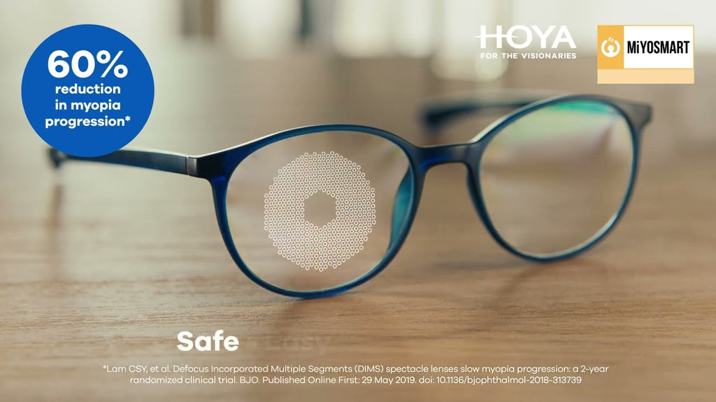 Lentes MiYOSMART iQ Hoya para controle de miopia